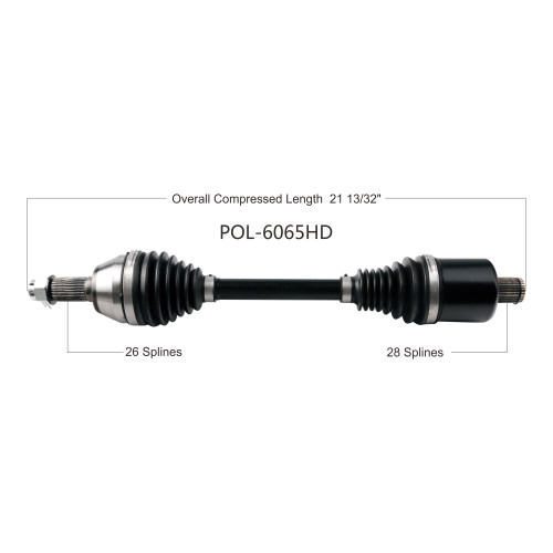 Wide Open Polaris Complete HD Axle POL-6065HD