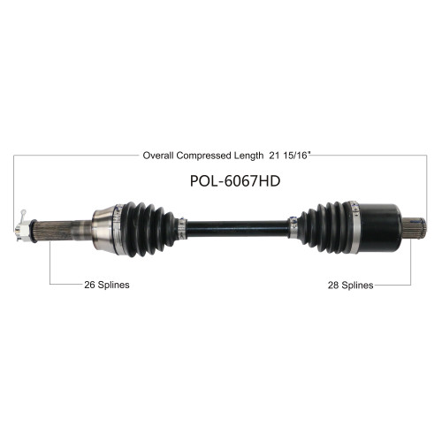 Wide Open Polaris Complete HD Axle POL-6067HD