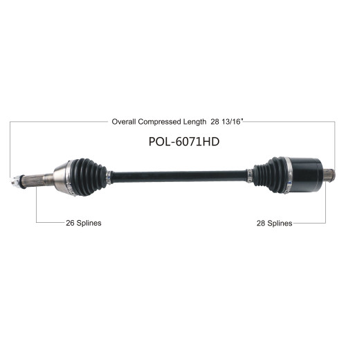 Wide Open Polaris Complete HD Axle POL-6071HD
