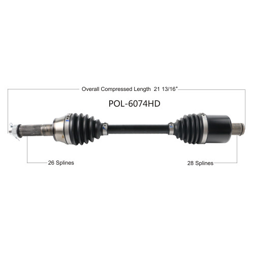 Wide Open Polaris Complete HD Axle POL-6074HD
