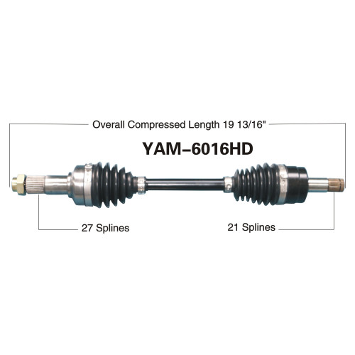 Wide Open Yamaha Complete HD Axle YAM-6016HD