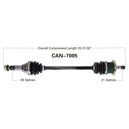 Wide Open Can-Am Complete Axle CAN-7005