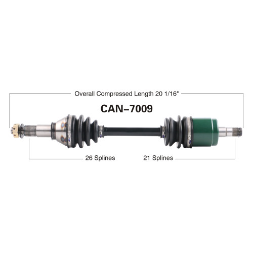 Wide Open Can-Am Complete Axle CAN-7009