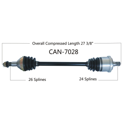Wide Open Can-Am Complete Axle CAN-7028