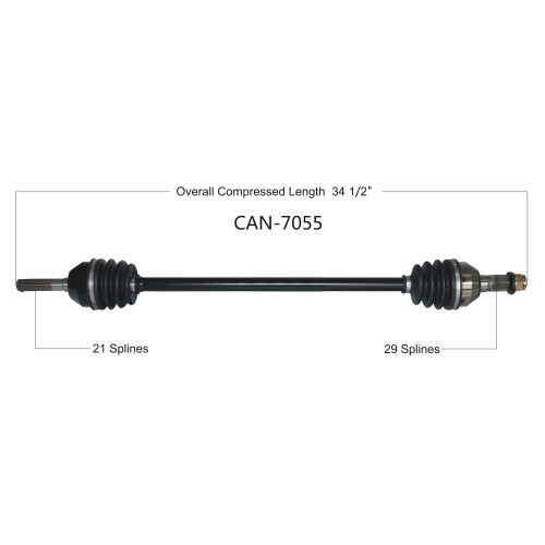 Wide Open Can-Am Complete Axle CAN-7055