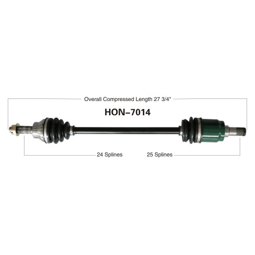 Wide Open Honda Complete Axle HON-7014