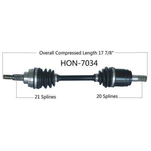 Wide Open Honda Complete Axle HON-7034