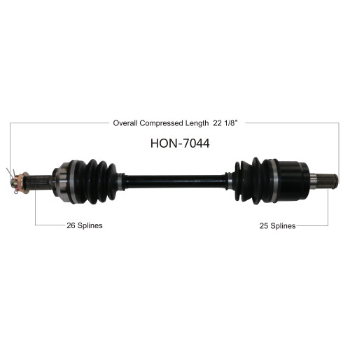 Wide Open Honda Complete Axle HON-7044