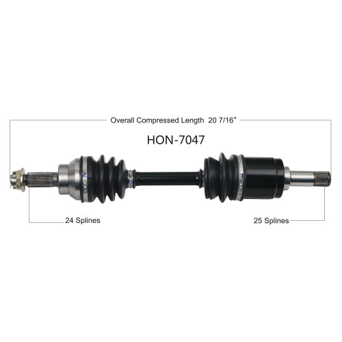 Wide Open Honda Complete Axle HON-7047