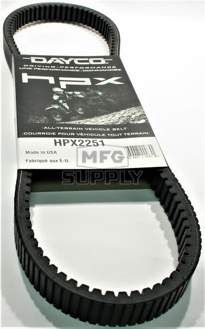 John Deere Dayco HPX (High Performance Extreme) Belt. Fits some 2005-15 Gator models HPX2251