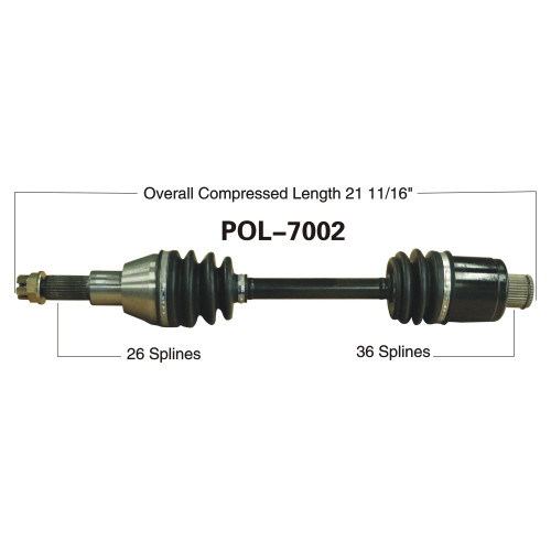 Wide Open Polaris Complete Axle POL-7002