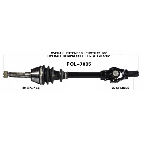 Wide Open Polaris Complete Axle POL-7005
