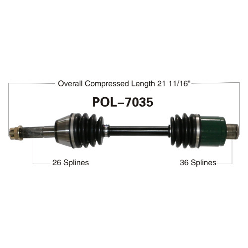 Wide Open Polaris Complete Axle POL-7035