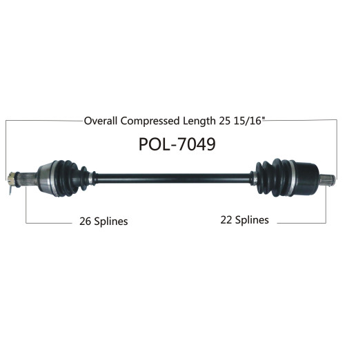 Wide Open Polaris Complete Axle POL-7049