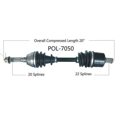Wide Open Polaris Complete Axle POL-7050