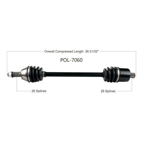 Wide Open Polaris Complete Axle POL-7060