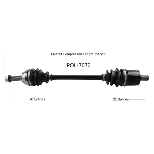 Wide Open Polaris Complete Axle POL-7070