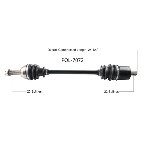 Wide Open Polaris Complete Axle POL-7072