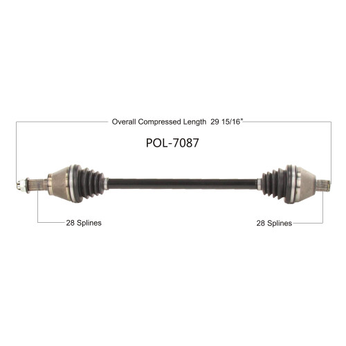 Wide Open Polaris Complete Axle POL-7087