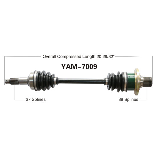 Wide Open Yamaha Complete Axle YAM-7009