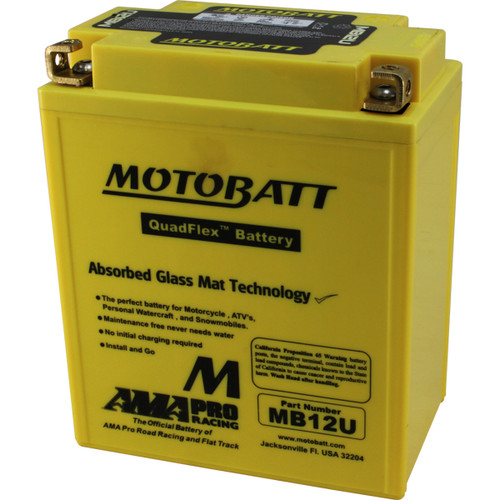 Motobatt 12V AGM Battery MB12U