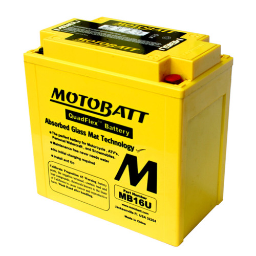 Motobatt 12V AGM Battery MB16U
