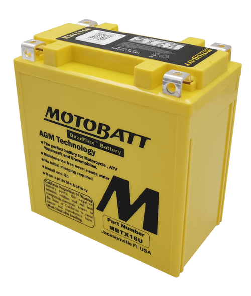 Motobatt 12V AGM Battery MBTX16U