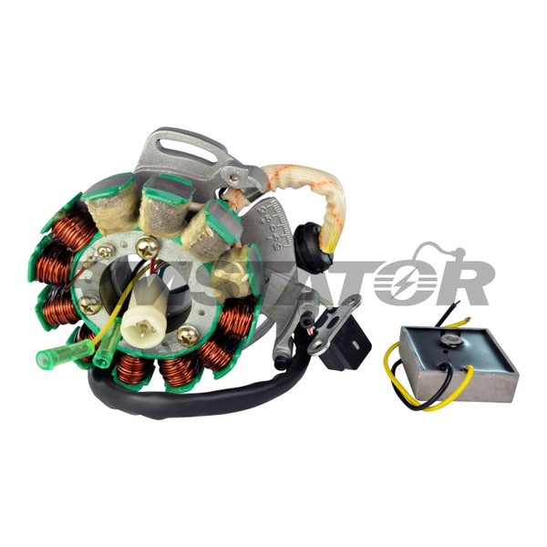 High Output Stator 200 W + Regulator for Yamaha YFZ 350 Banshee 1987-1994