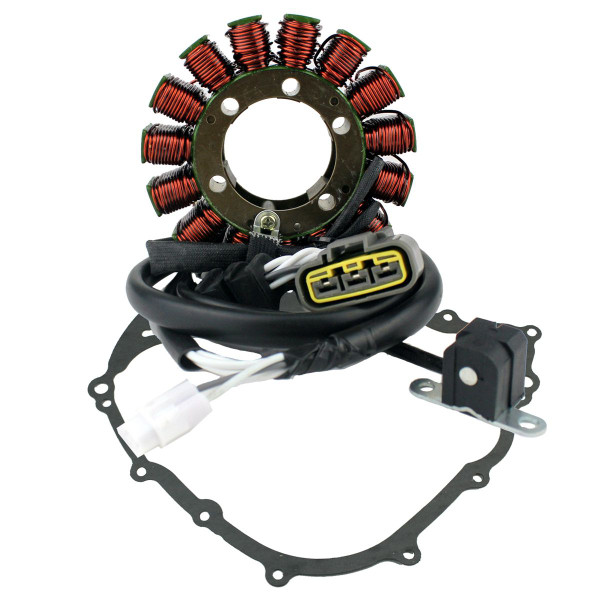 Generator Stator + Crankcase Cover Gasket for Yamaha YFM 550 2009-2014 | YFM 700 Grizzly 2007-2015