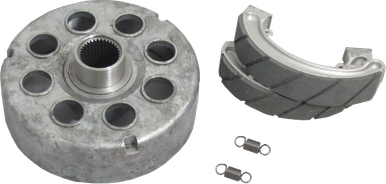 Wide Open Rear Brake Drum and Brakes Replaces Honda OEM 42620-HC4-670
