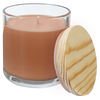 Tropical Coconut Candle in a Glass Holder with Wood Lid 14oz