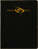 Black/Gold Leatherette Small Portfolio with Custom Laser Engraving