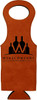 Rawhide Leatherette Wine Bag with Custom Laser Engraving