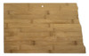 North Dakota Shaped Bamboo Cutting Board 16"