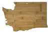 Washington Shaped Bamboo Cutting Board 15.5"