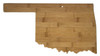Oklahoma Shaped Bamboo Cutting Board 16.75"