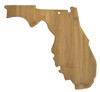 Florida Shaped Bamboo Cutting Board 13.5"