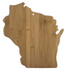 Wisconsin Shaped Bamboo Cutting Board 13"