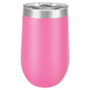 Stainless Steel Wine Tumbler 16 oz Pink