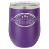 Purple 12 oz double walled, vacuum insulated stainless steel stemless wine tumbler