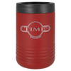 Insulated, Beverage Holder, Stainless Steel, double-walled, 12 ounce, 16 ounce, screw on lid, Maroon