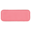 3 1/4" x 1 1/4" Pink Laserable Leatherette Badge Blank with Magnet