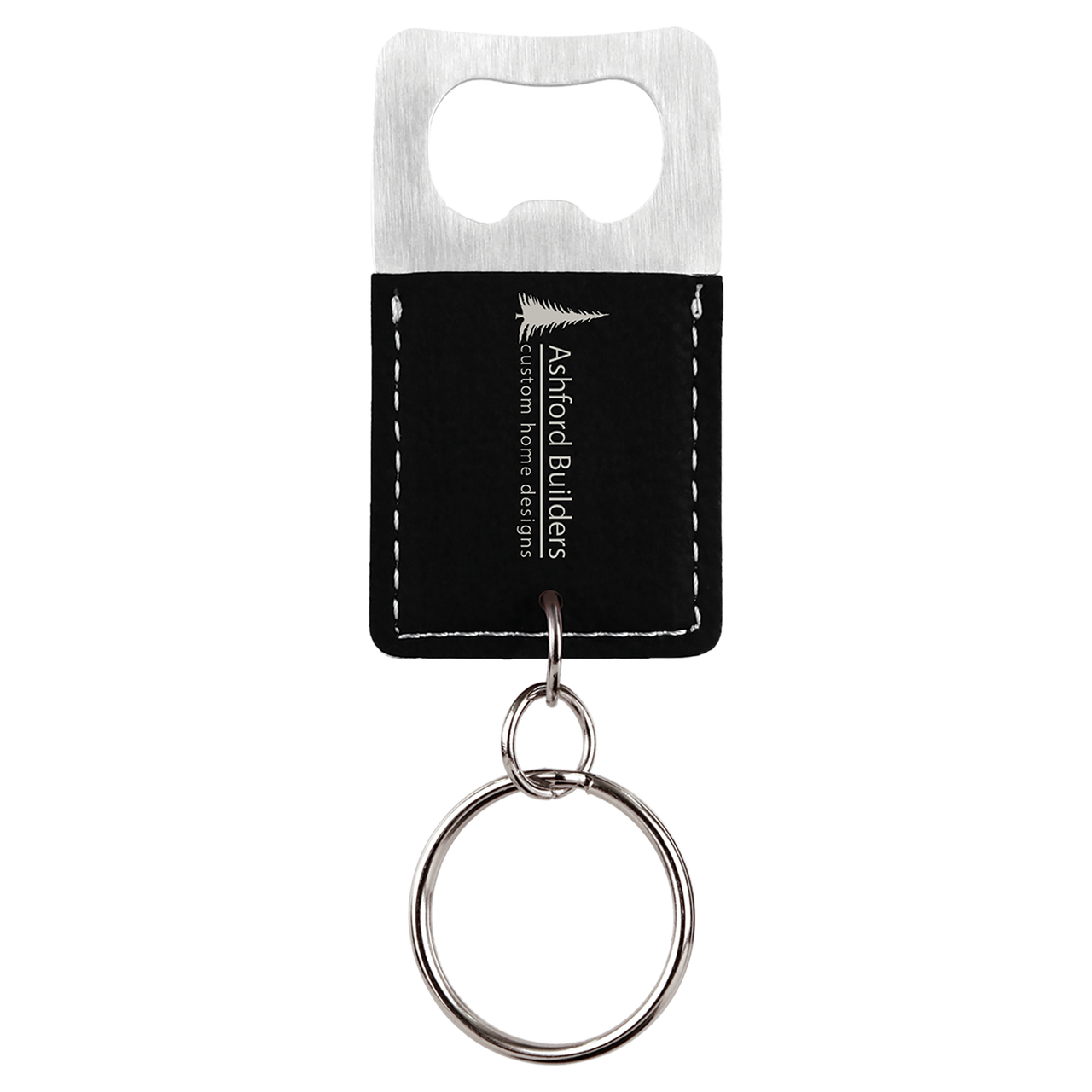 Personalized Silver Bottle Opener Keychain