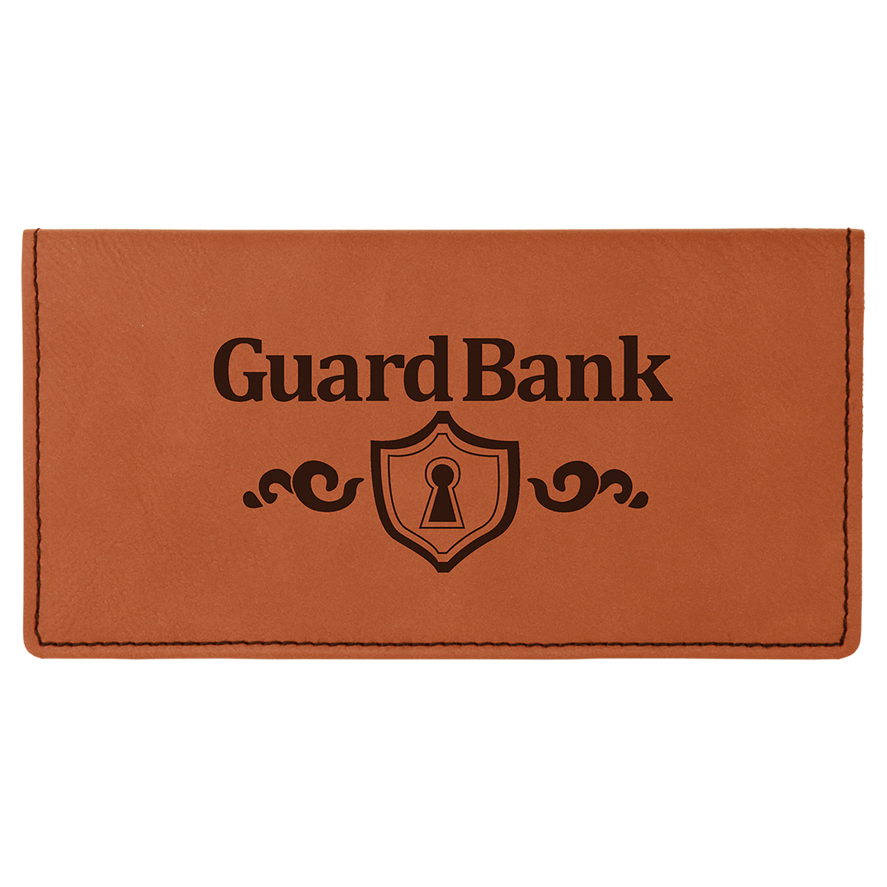 Rawhide checkbook cover made from durable leatherette