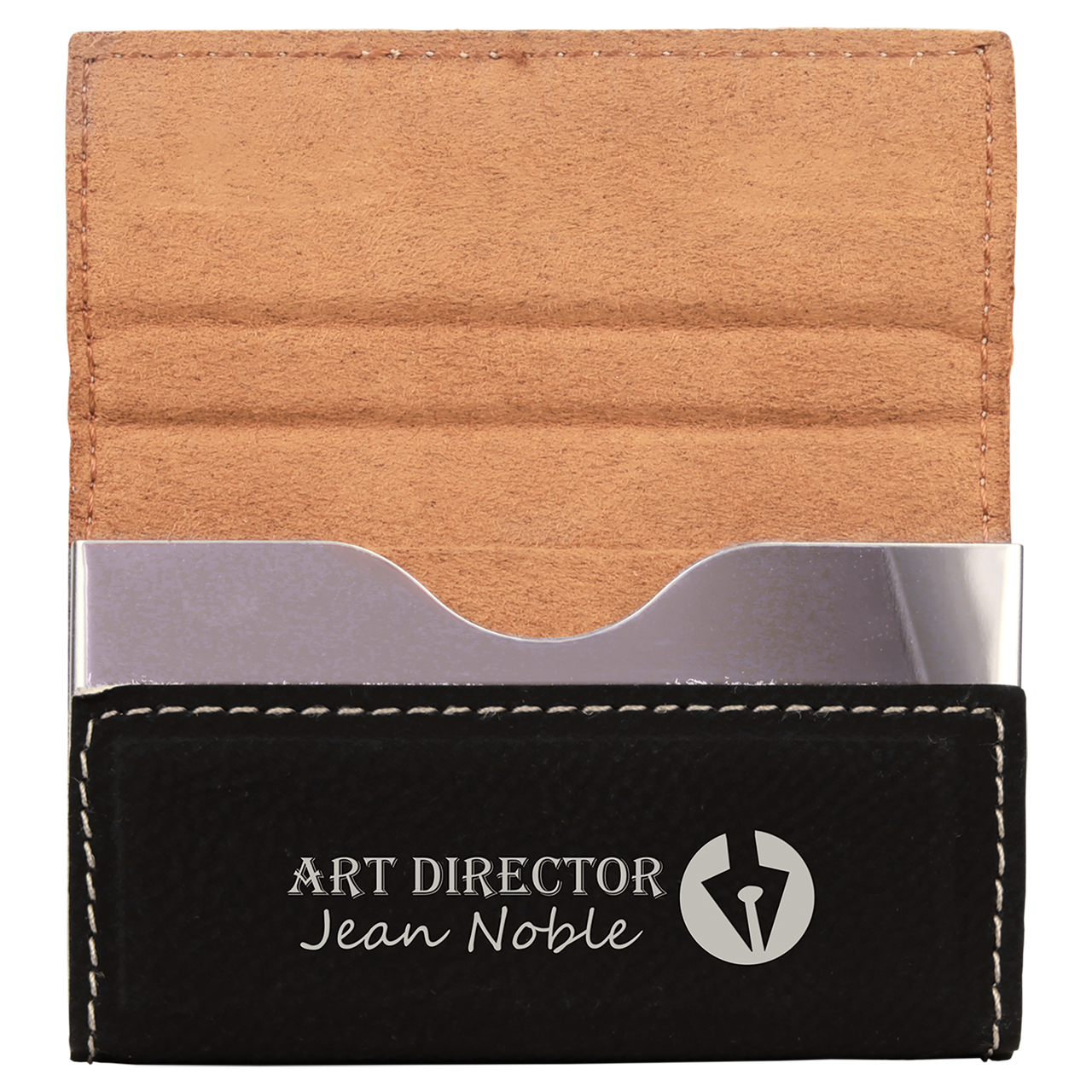 Custom Laser Engraved Business Card Holder Milehighlaserengraving