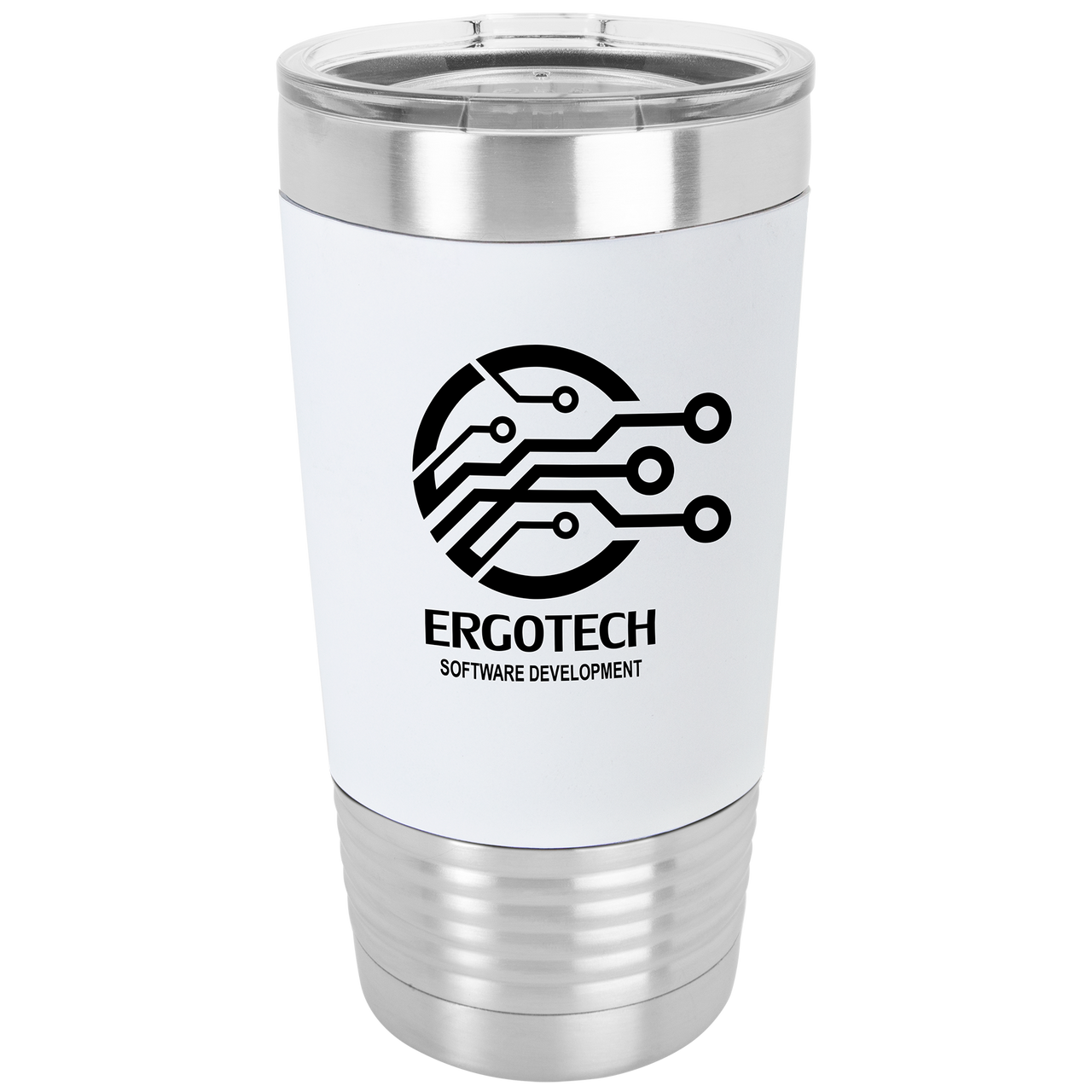 Write Your Own Personalized 20 oz. Stainless Steel Tumbler- White