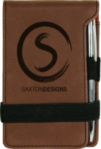 Leatherette Notepad Brown Small Notepad Leatherette Small Business Porfolio ...