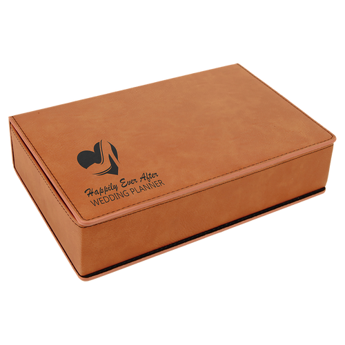 6 oz. Rawhide Laserable Leatherette Flask Gift Set