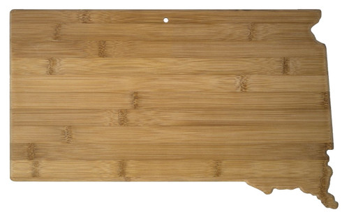 South Dakota Shaped Bamboo Cutting Board 16"