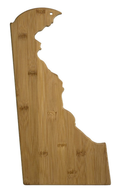 Delaware Shaped Bamboo Cutting Board 16.5"
